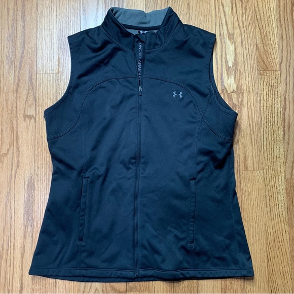 Under Armour Jackets & Blazers - Under Armour Black Fleece Lined Vest - Large